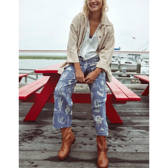 🆕 FREE PEOPLE We The Free Avery Denim Jacket / Softest Sand XL NWT - Picture 8 of 12